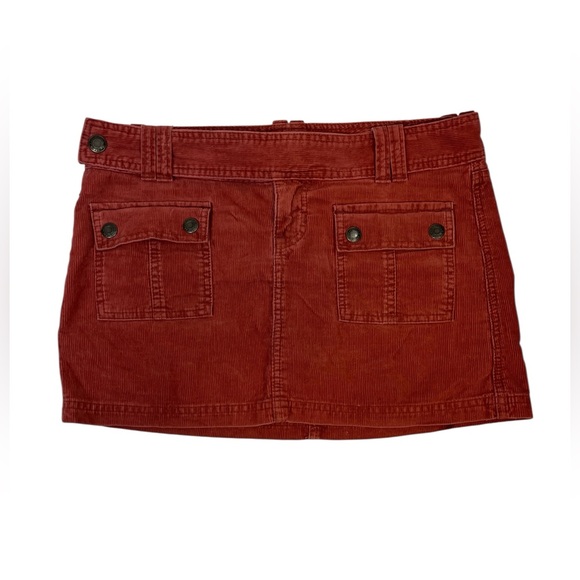 Abercrombie & Fitch Dresses & Skirts - Vintage Y2K Abercrombie and Fitch corduroy micro mini skirt size 6 retro